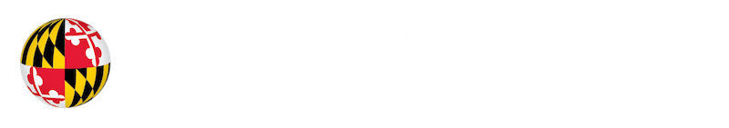 UMD UMD College of Arts and Humanities Logo White